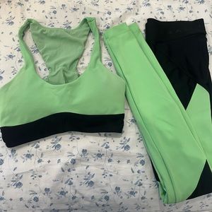 green and black Koral set